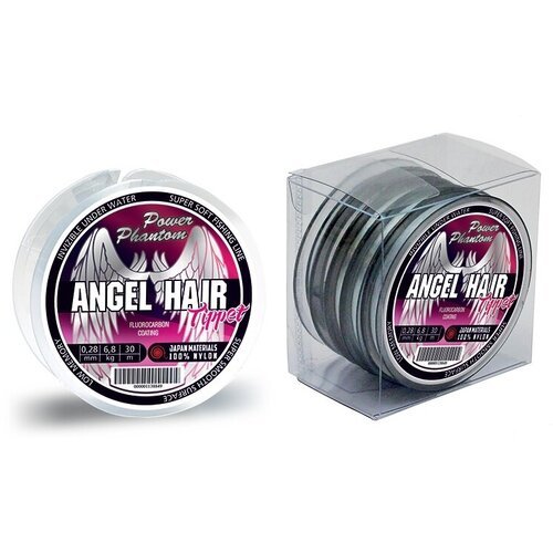 Леска Power Phantom ANGEL Hair Tippet CLEAR 0,28mm, 6,8kg 30m