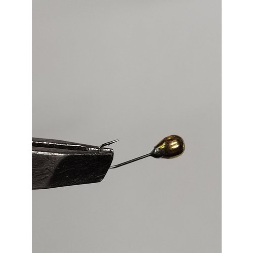 Мормышка Каблучок с отверстием цвет: Золото 2.5мм 0.2гр 10шт
