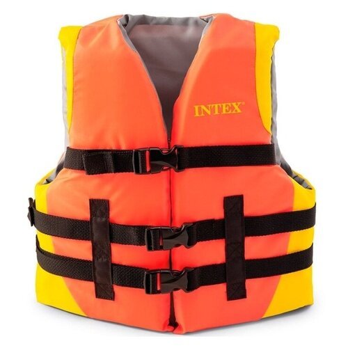 Спасательный жилет INTEX со встроенными ремешками 23-41 кг (69680)
