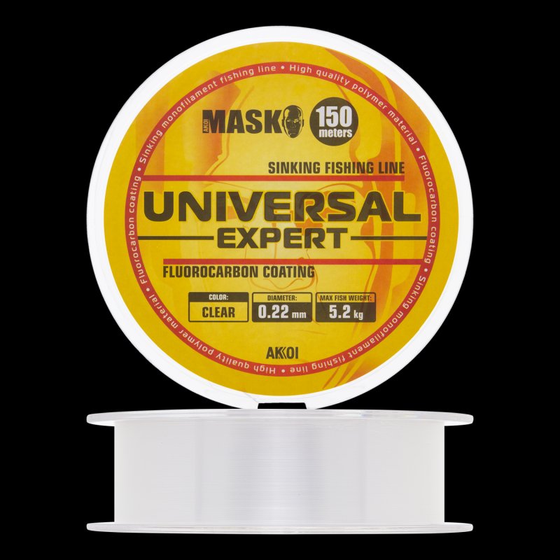 Леска монофильная Akkoi Mask Universal Expert 0,22мм 150м (clear)