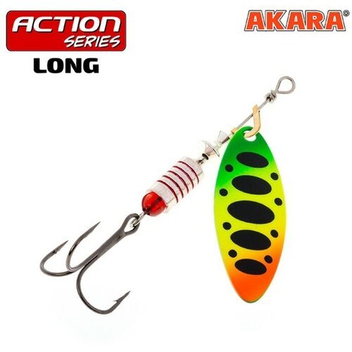 Akara Блесна вращающаяся Akara Action Series Long 1, 5 г, цвет A32