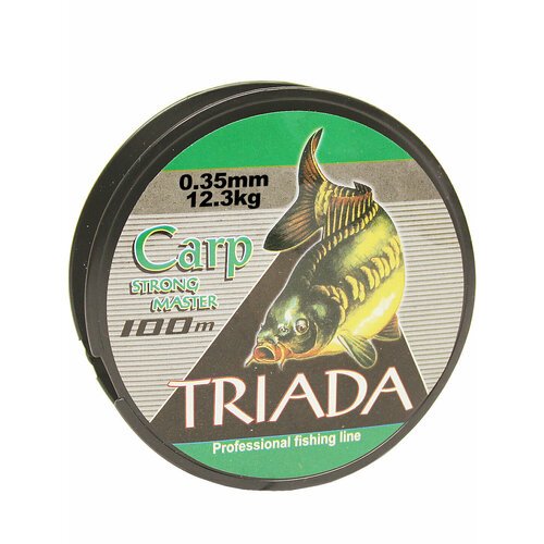 Леска TRIADA carp strong master 100 м 0,35мм до 12,3 кг. Цена за 2 шт.