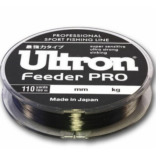 Леска ULTRON Feeder PRO 0,40 мм 16.0 кг 100м черная / Для фидера / Снасти