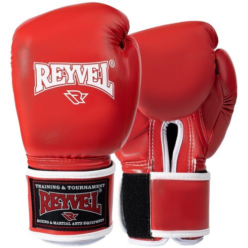Перчатки боксёрские винил 80 Reyvel (16oz, Красный)