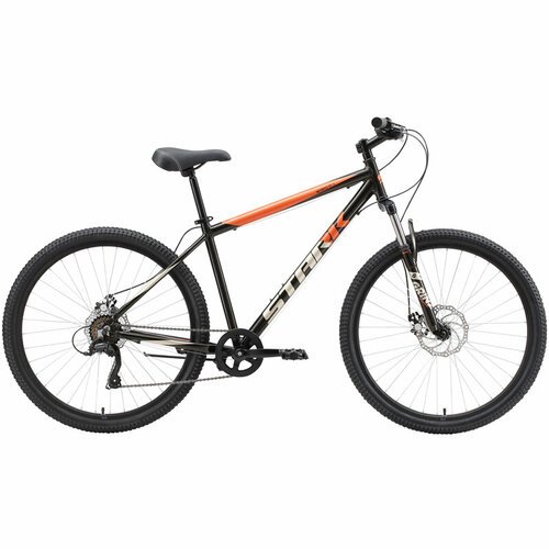 Велосипед Stark'23 Respect 27.1 D Microshift черный/оранжевый/серый 20'