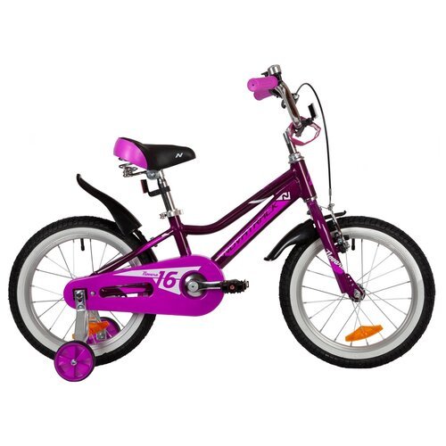 Детский велосипед Novatrack Novara 16 (2022) фиолетовый 10.5' (требует финальной сборки)