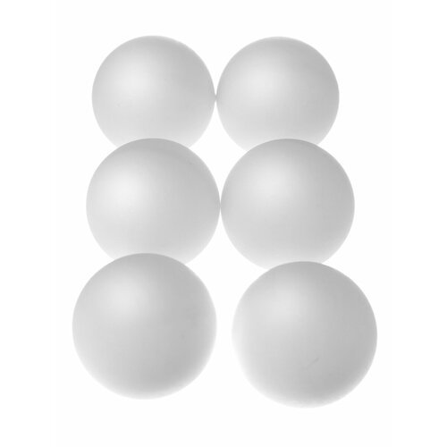 Мячи шарики для настольного тенниса Estafit, 6 шт, белые