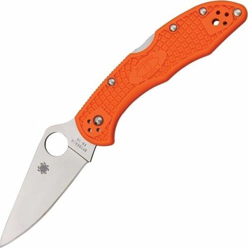 Нож складной Spyderco Delica 4, Orange FRN Handles