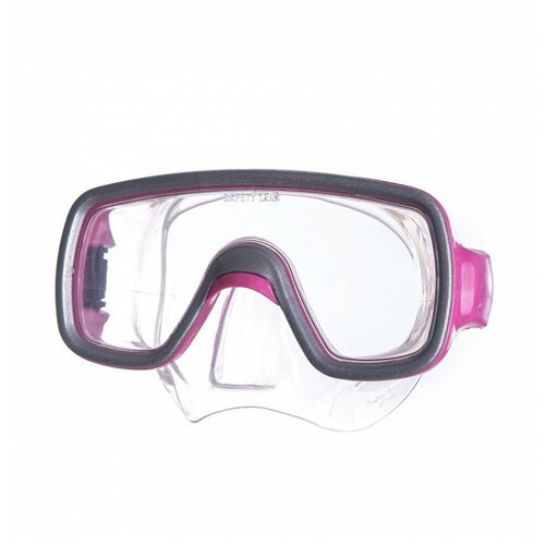 Маска для плавания Salvas Geo Jr Mask, арт. CA105S1FYSTH, безопасное стекло, силикон, размер Junior, розовый