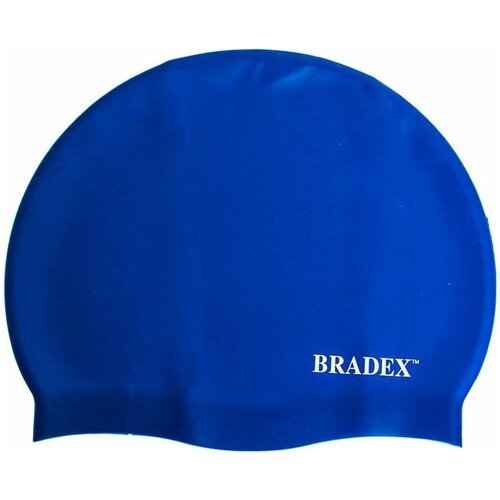 Шапочка для плавания BRADEX силиконовая, синяя