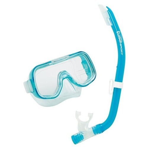 Tusa Комплект маска+трубка UCR-2014 прозрачный силикон, CB