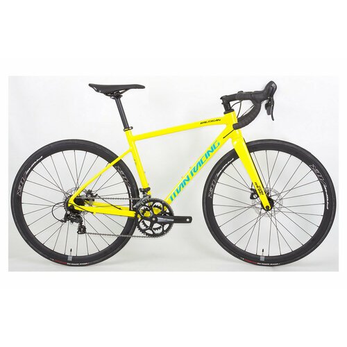Шоссейный велосипед Titan Racing Valerian Ryde, год 2024, цвет Желтый-Зеленый, ростовка 21