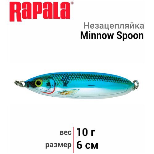 Блесна колеблющиеся Rapala Minnow Spoon 6см. 10гр. BSD