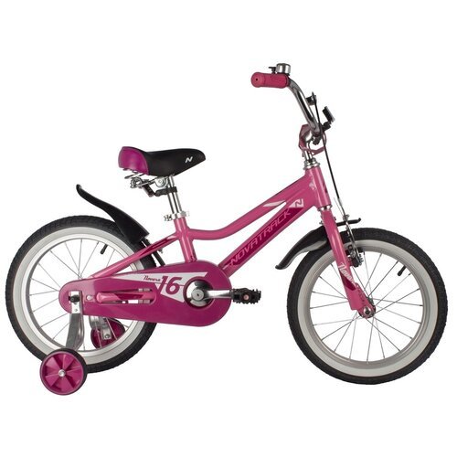 Детский велосипед Novatrack Novara 16 (2022) розовый 9.5 (требует финальной сборки)
