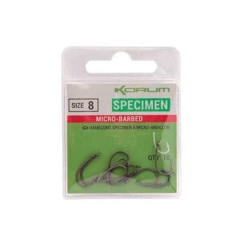 Крючки Korum Xpert Specimen Micro Barbed Hooks №8