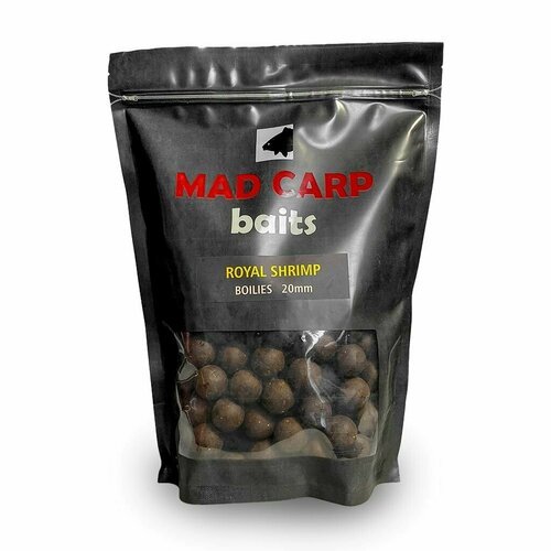 Бойлы тонущие Mad Carp Baits ROYAL SHRlMP (Королевская Креветка) 1кг 15мм