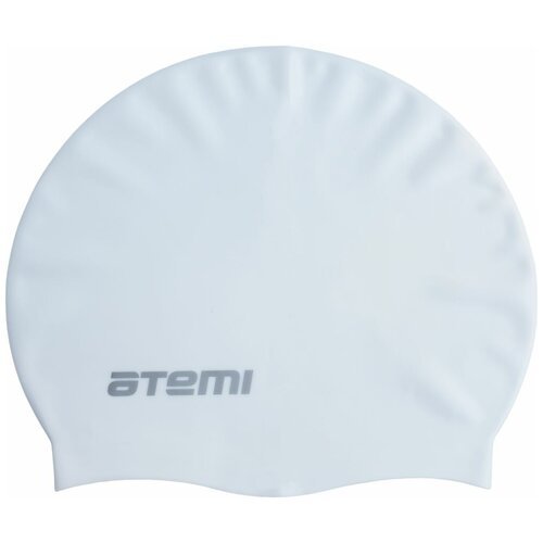 Шапочка для плавания Atemi, тонкий силикон, белая, Tc407
