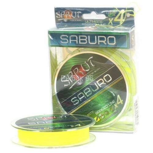 Леска плетеная SPRUT Saburo Soft Ultimate X 4 Fluo Yellow 0.25 140м