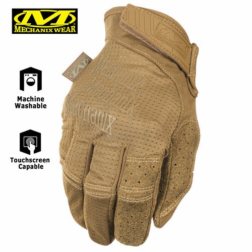 Стрелковые перчатки с сенсорными вставками MECHANIX Specialty Vent Coyote (MSV-72) (Размер: XL)