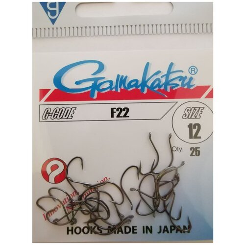 Крючок Gamakatsu Hook F22 №12 (25шт)