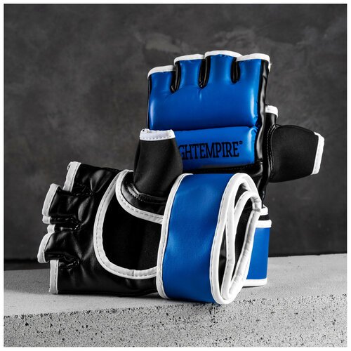 Перчатки для MMA FIGHT EMPIRE, PRESTIEGE, размер XL, цвет синий, черный