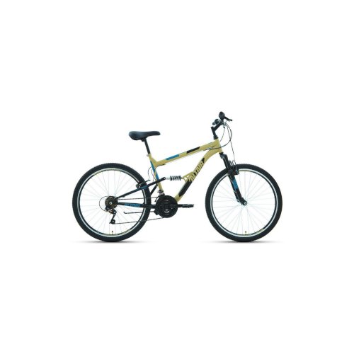 Велосипед ALTAIR MTB FS 1.0 26' (2022) (Велосипед ALTAIR MTB FS 26 1.0 (26' 18 ск. рост. 16') 2022, бежевый/черный, RBK22AL26056)
