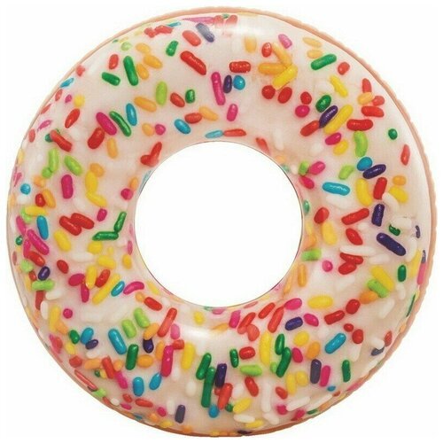 Круг надувной INTEX Sprinkle Donut Tube (Пончик с посыпкой), от 9 лет, 99х25см, 1 шт